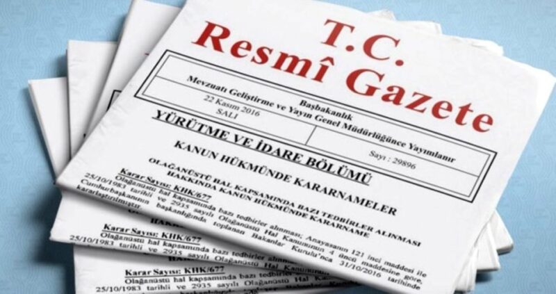 Resmi  Gazete’nin bugünkü sayısında hangi önemli kararlar ve düzenlemeler
