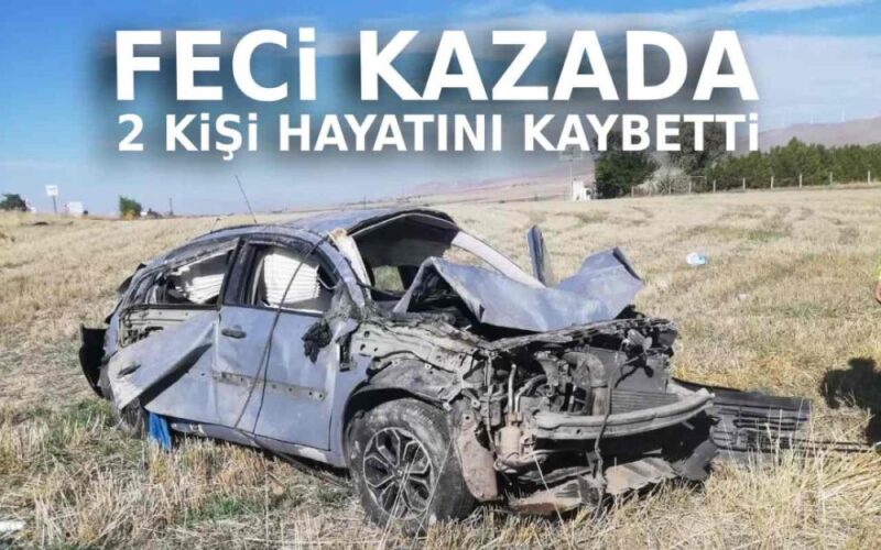 Eskişehir Korucu Köyü yakınlarında meydana gelen kazada 2 kişi hayatını
