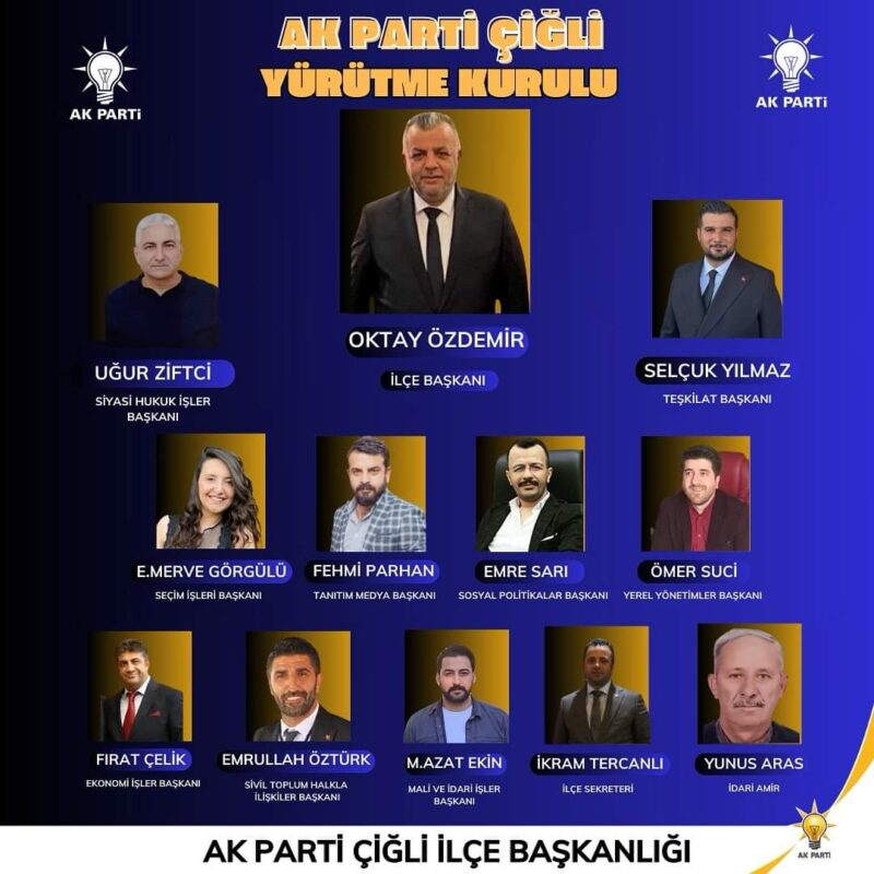 İlçe kongresinde yeniden ilçe başkanı seçilen mevcut Başkan Oktay Özdemir,