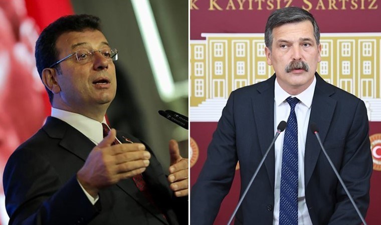 İBB Başkanı Ekrem İmamoğlu ile TİP Genel Başkanı Erkan Baş,