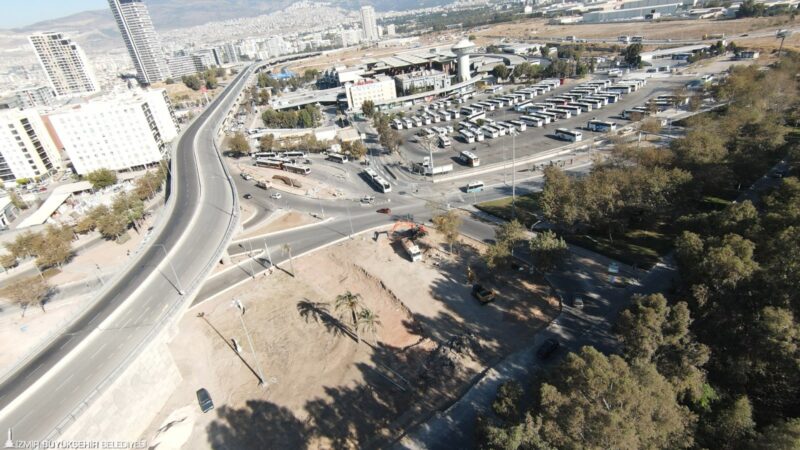 İzmir Büyükşehir Belediyesi Işıkkent’te bulunan Şehirlerarası Otobüs Terminali’nin çevresini şehre