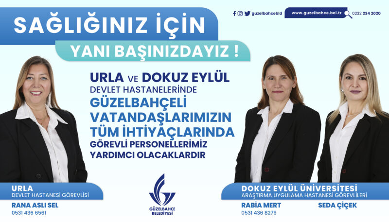 Güzelbahçe Belediyesi, vatandaşların hastanelerde rahat ve hızlı bir şekilde tedavi