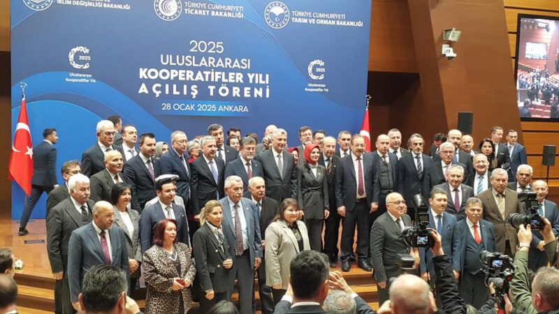 2025 Uluslararası Kooperatifler Yılı, Ankara’da gerçekleştirilen törenle başladı. Bakanlar kooperatifçiliğin