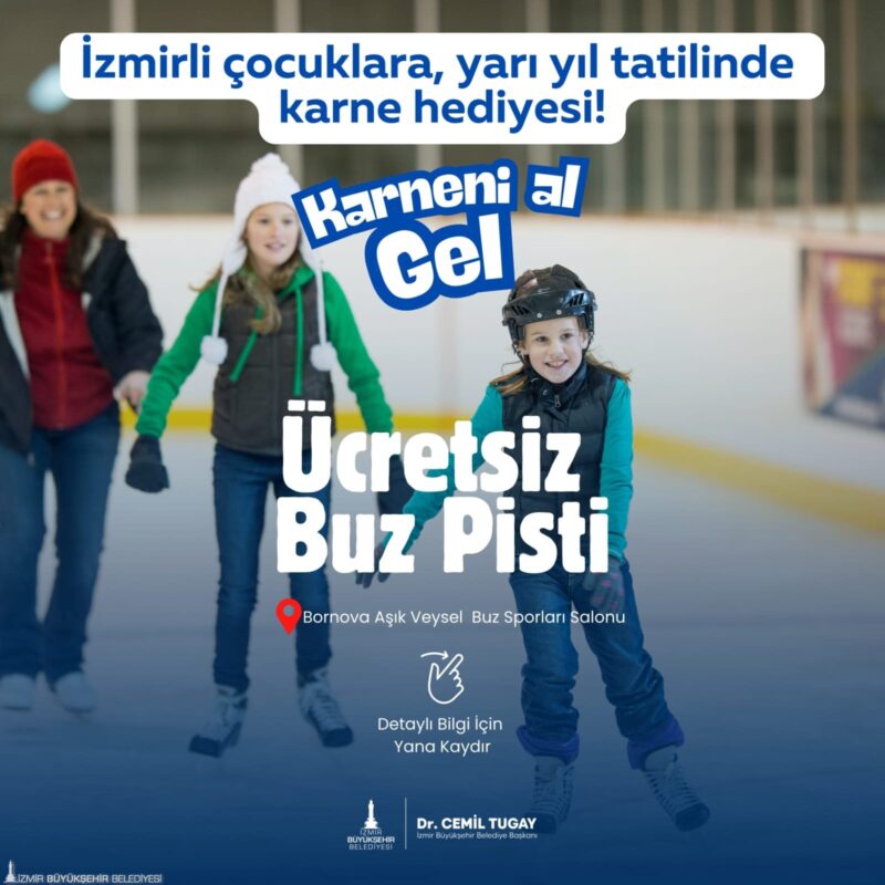 İzmir Büyükşehir Belediyesi, ara tatile giren öğrencilerin aileleri ile birlikte