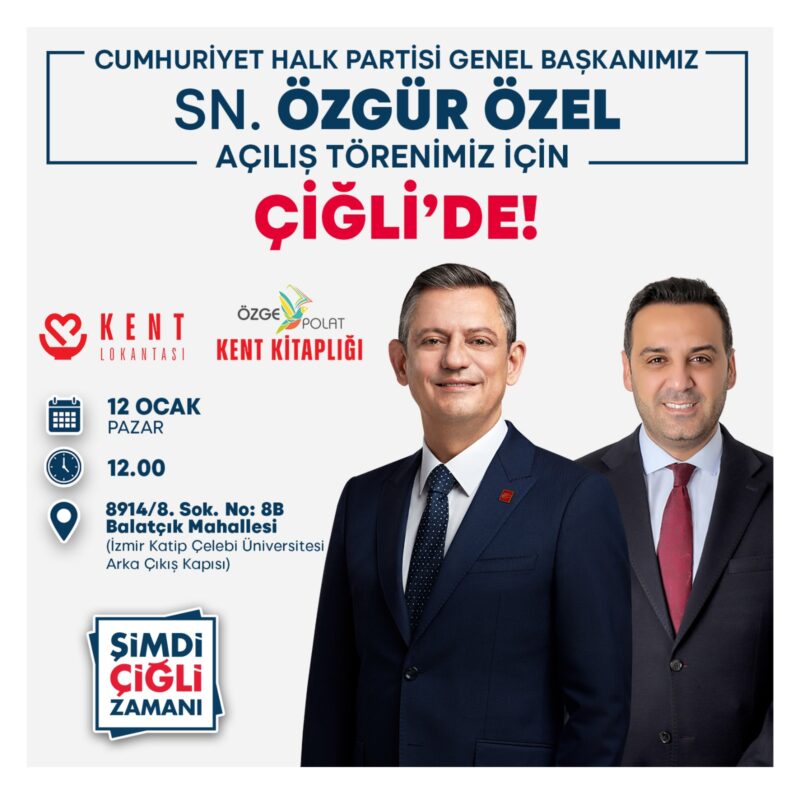 Cumhuriyet Halk Partisi (CHP) Genel Başkanı Özgür Özel, 12 Ocak