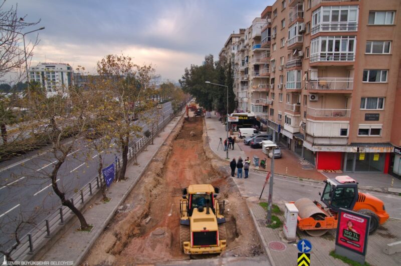 Fen İşleri Dairesi Başkanlığı koordinesinde İZBETON tarafından yürütülen çalışmalar kapsamında,