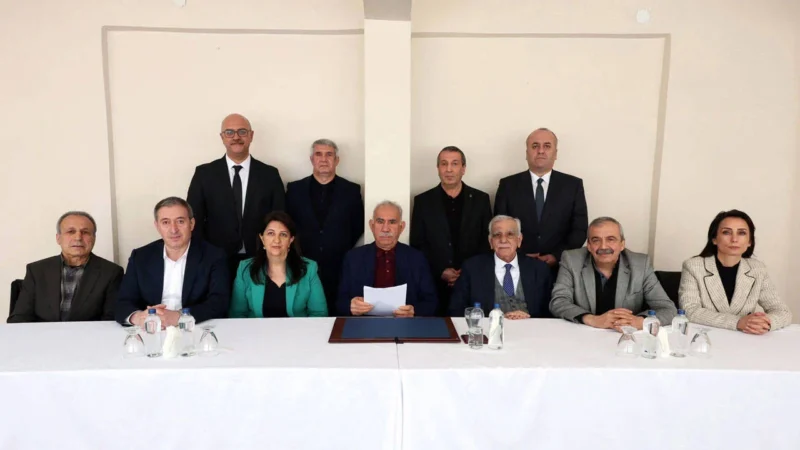 DEM Parti İmralı Heyeti’nin Abdullah Öcalan ile İmralı Adası’nda gerçekleştirdiği