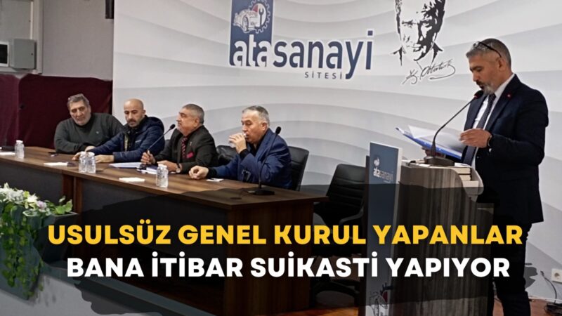 Önceki dönem Ata Sanayi Sitesi Başkanı ve CHP Meclis Üyesi