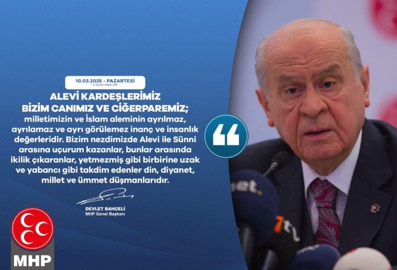MHP Genel Başkanı Devlet Bah&ccedil;eli, sosyal medya hesabından yaptığı a&ccedil;ıklamayla