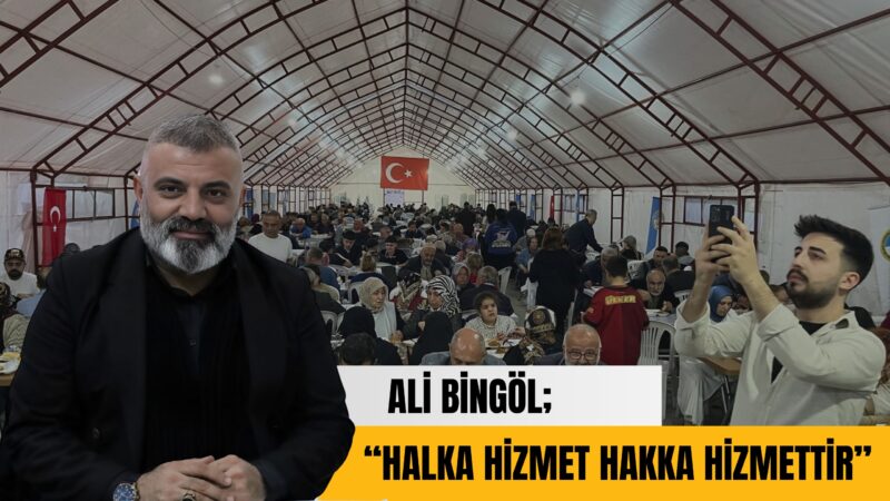 Çiğli’de kurulan Ege Erzurum Dernekler Birliği Federasyonu çadırında,Ramazan boyunca iftarlar