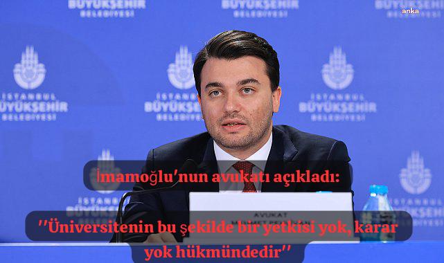 İBB Başkanı Ekrem İmamoğlu'nun diploması iptal edildi. İmamoğlu'nun avukatı Mehmet