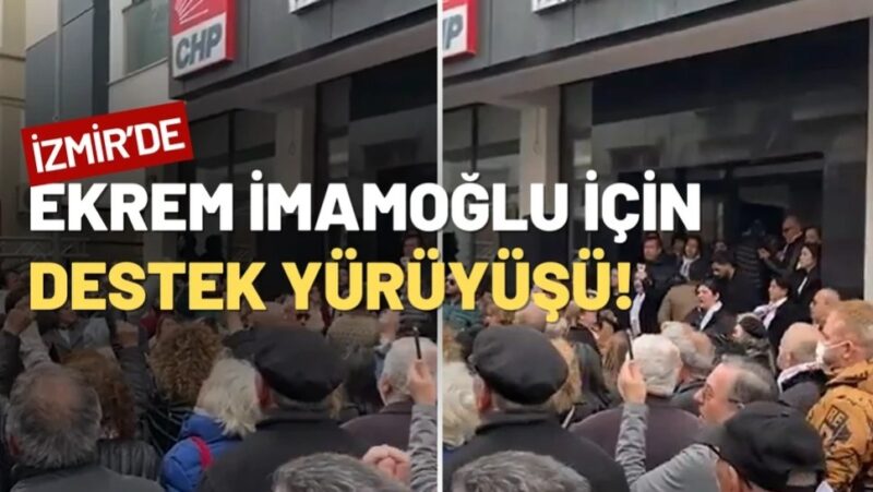 İstanbul Büyükşehir Belediye Başkanı Ekrem İmamoğlu’nun gözaltına alınmasına tepki göstermek
