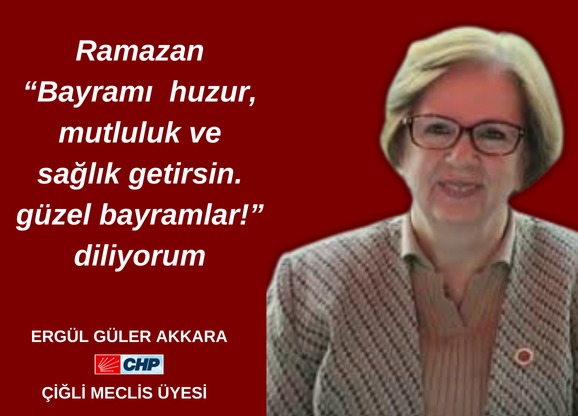 Ramazan “Bayramı huzur, mutluluk ve sağlık getirsin. g&uuml;zel bayramlar!” diliyorum..