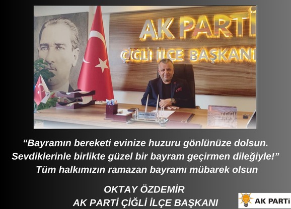 “Bayramın bereketi evinize huzuru g&ouml;nl&uuml;n&uuml;ze dolsun.Sevdiklerinizle birlikte g&uuml;zel bir bayram