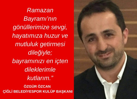 ”Ramazan Bayramı’nın g&ouml;n&uuml;llerimize sevgi, hayatımıza huzur ve mutluluk getirmesi dileğiyle;