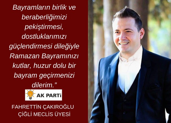 ” Bayramların birlik ve beraberliğimizi pekiştirmesi, dostluklarımızı g&uuml;&ccedil;lendirmesi dileğiyle Ramazan