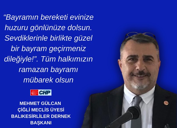 “Bayramın bereketi evinize huzuru g&ouml;nl&uuml;n&uuml;ze dolsun. Sevdiklerinle birlikte g&uuml;zel bir