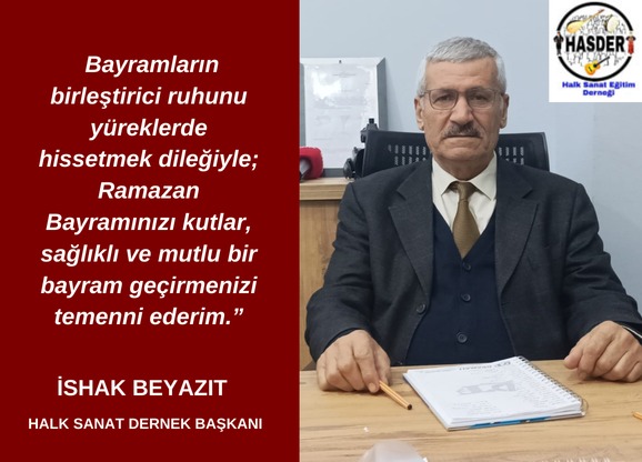 ” Bayramların birleştirici ruhunu y&uuml;reklerde hissetmek dileğiyle; Ramazan Bayramınızı kutlar,