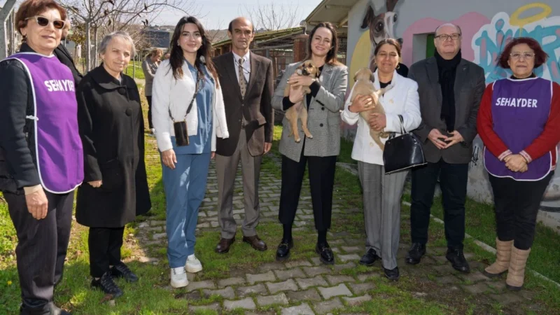 Öznur Tugay, Seferihisar İsmet Sungur Bakımevi'ni ziyaret ederek sahipsiz köpek