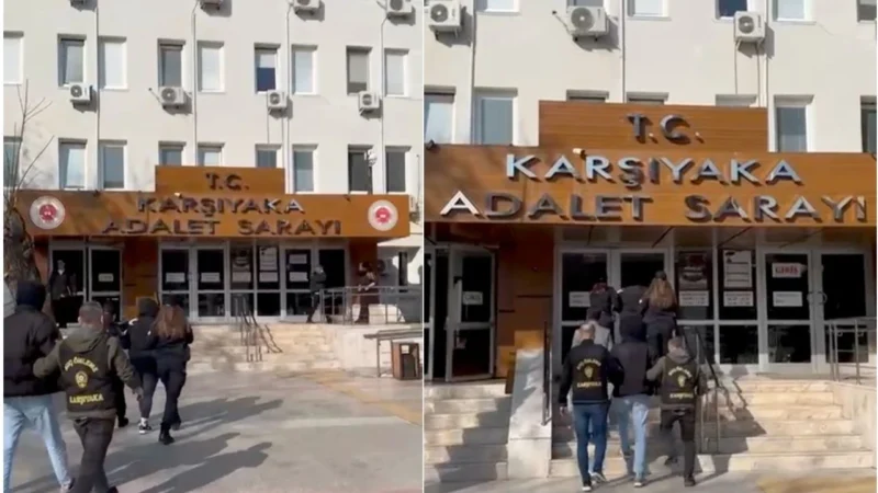 Karşıyaka İlçe Emniyet Müdürlüğü ekiplerinin yaptığı operasyonla cezaevi firarisi iki