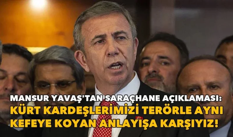 Mansur Yavaş, Ekrem İmamoğlu'nun gözaltına alınmasının dördüncü gününde, Saraçhane'deki belediye