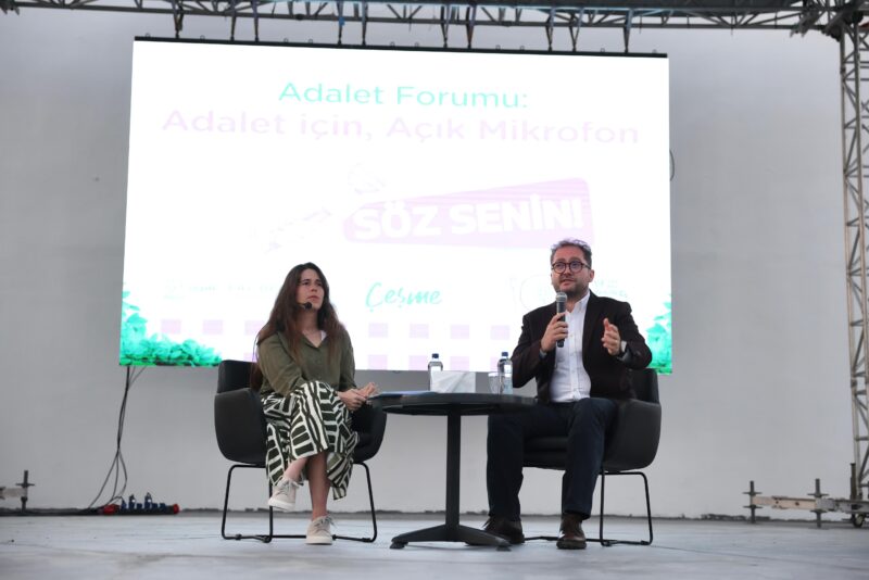 Başkan Denizli, 14. Alaçatı Ot Festivali kapsamında düzenlenen ‘Adalet İçin