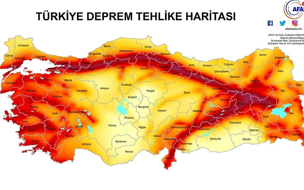 Türkiye, aktif fay hatları nedeniyle sık sık depremlerle karşı karşıya