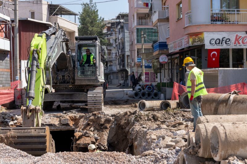 İzmir Büyükşehir Belediyesi İZSU Genel Müdürlüğü, Bayraklı Tepekule Mahallesi’nin altyapısını