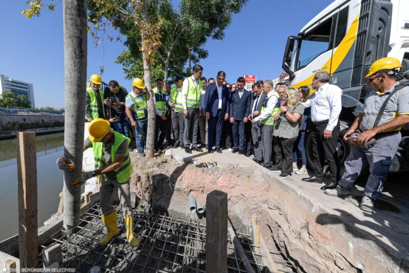 Bayraklı’da yaklaşık 80 milyon liralık yatırımla hayata geçirilecek yağmur suyu
