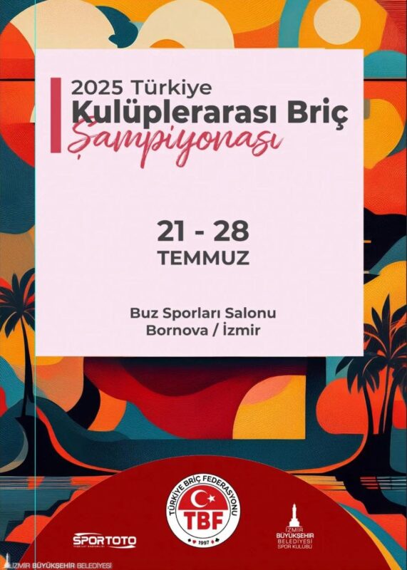 
İzmir Büyükşehir Belediyesi ve Türkiye Briç Federasyonu iş birliğiyle 2025