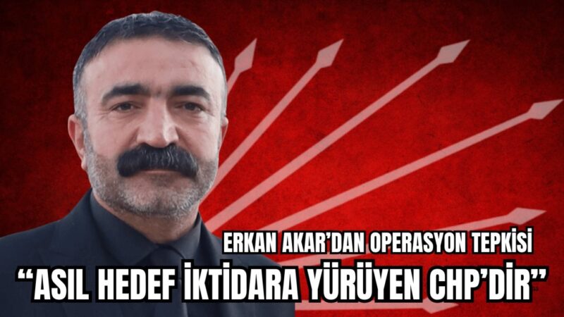 CHP Çiğli İlçe Başkanı Erkan Akar, İzmir’de eski Büyükşehir Belediye