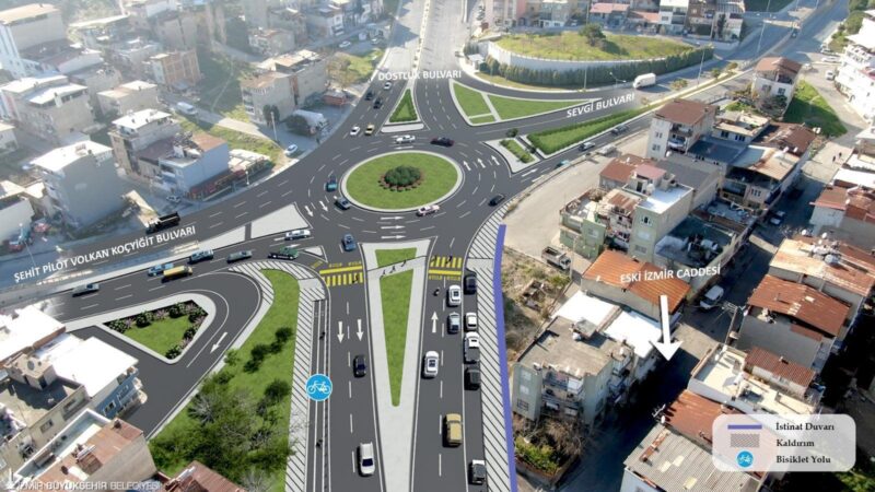 İzmir Büyükşehir Belediyesi’nin Karabağlar trafiğine nefes aldıracak Dostluk Bulvarı ile