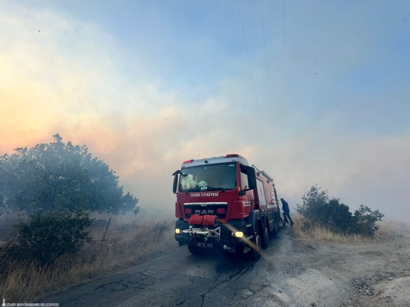 
İzmir’in Dikili ilçesine bağlı Çandarlı Mahallesi’ndeki bir sitede gece yarısı