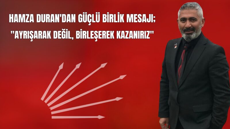 CHP Çiğli Belediye Meclis Üyesi Hamza Duran, Geçtiğimiz günlerde “kavgasız