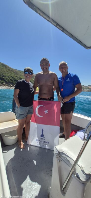 
İzmir Büyükşehir Belediyesi Spor Kulübü ultra maraton yüzücüsü Tuna Tunca,