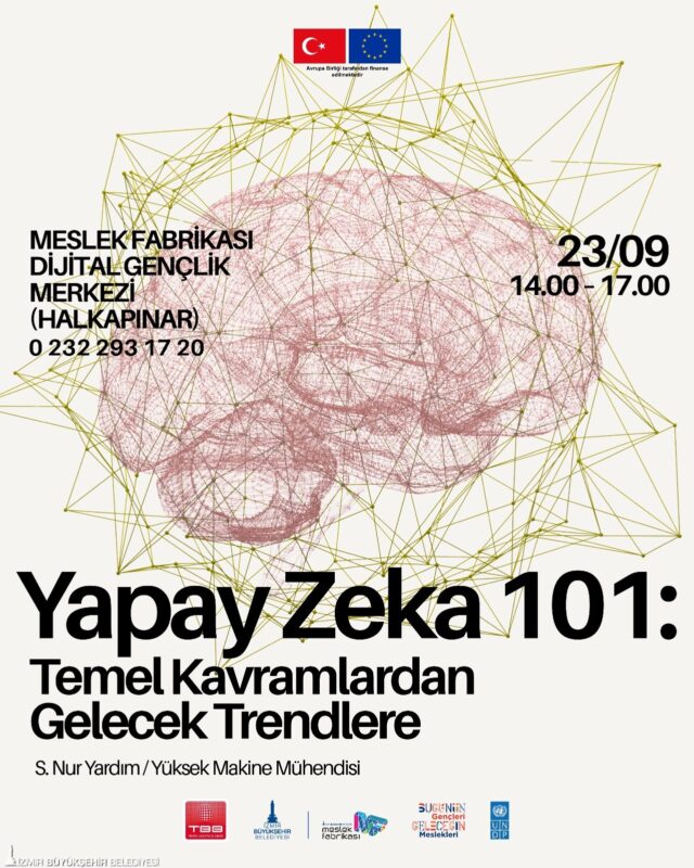 İzmir Büyükşehir Belediyesi, gençleri yapay zekânın dünyasıyla tanıştırıyor. 23 Eylül’de