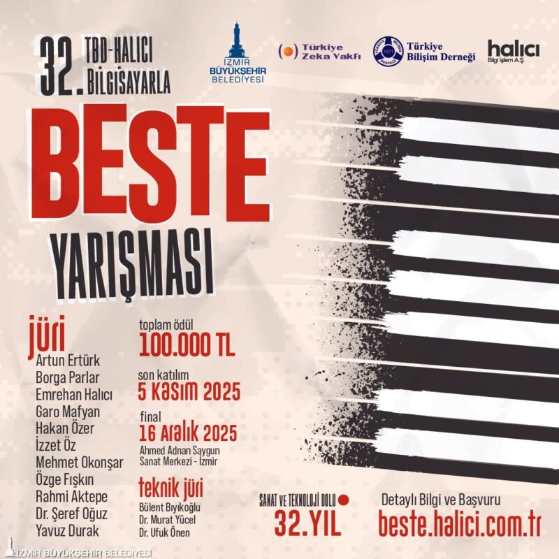 
İzmir Büyükşehir Belediyesi, Türkiye Zeka Vakfı, Türkiye Bilişim Derneği (TBD)