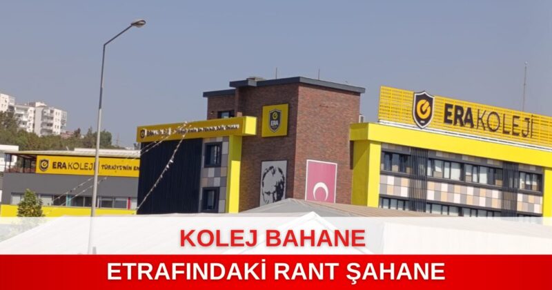 Çiğli Anadolu Caddesi üzerinde bulunan Era koleji , ruhsatsız yapılarla
