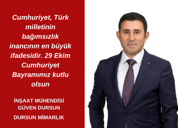 Cumhuriyet, Türk milletinin bağımsızlık inancının en büyük ifadesidir. 29 Ekim