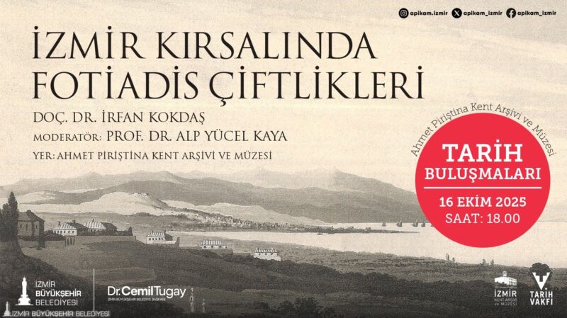 Ahmet Piriştina Kent Arşivi ve Müzesi’nde (APİKAM), 16 Ekim’de düzenlenecek