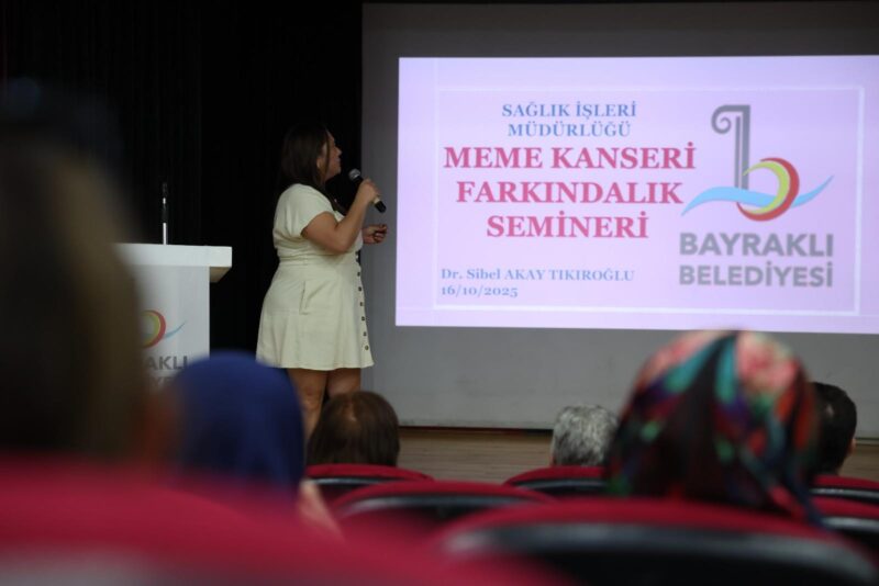 Bayraklı Belediyesi, meme kanseri farkındalığını artırmak amacıyla uzman hekimlerin katılımıyla