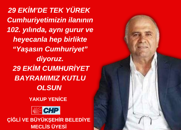29 EKİM’DE TEK YÜREK 
Cumhuriyetimizin ilanının 102. yılında, aynı gurur