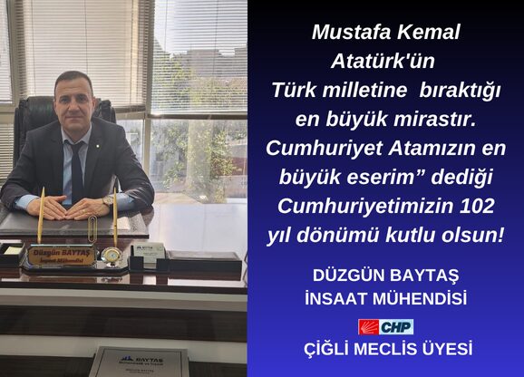 Mustafa Kemal Atatürk'ün 
Türk milletine  bıraktığı en büyük mirastır.