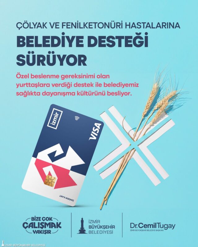 İzmir Büyükşehir Belediyesi çölyak ve fenilketonüri hastalarının yanında olmaya devam