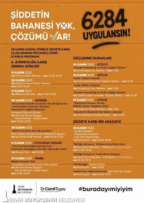 İzmir Büyükşehir Belediyesi, 25 Kasım Kadına Yönelik Şiddete Karşı Uluslararası