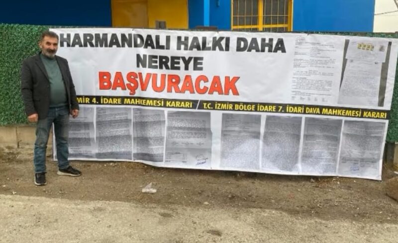 İzmir’in Çiğli ilçesinde bulunan Harmandalı Düzenli Atık Depolama Alanı’na çöp