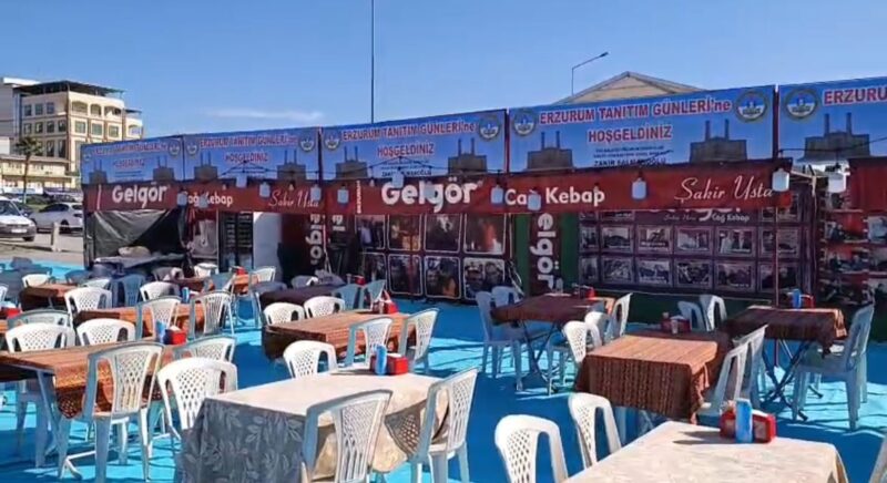 Erzurum Tanıtım Günleri, Çiğli Kaymakamlık karşısındaki geniş alanda kapılarını açtı.