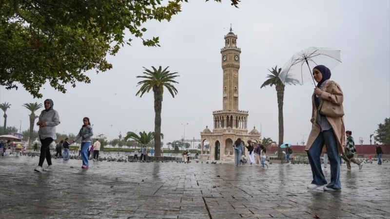 Meteoroloji Genel Müdürlüğü, İzmir’de bugün yer yer kısa süreli ve