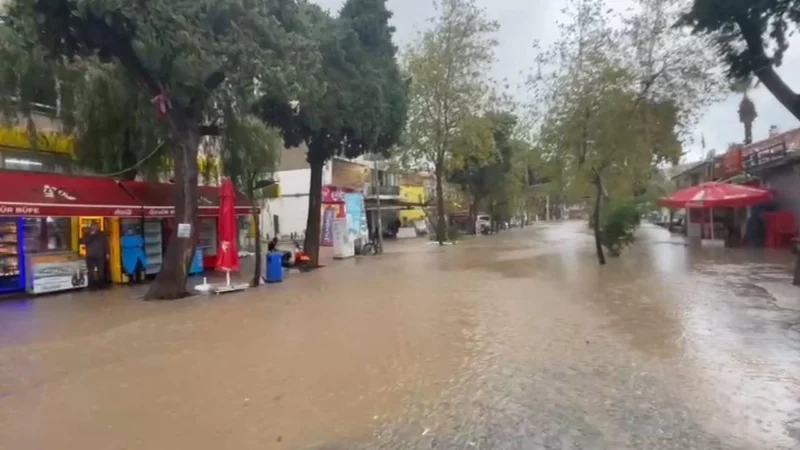 İzmir’in Foça, Aliağa ve Karaburun ilçelerinde sabah saatlerinden itibaren etkili