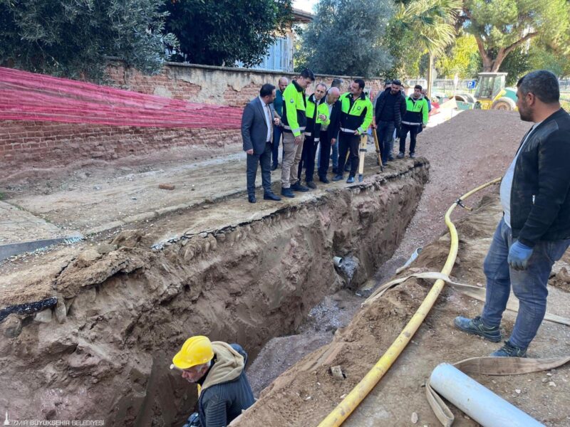 İzmir Büyükşehir Belediyesi’nin Ödemiş’te yaşanan su taşkınlarını önlemek ve ilçeyi